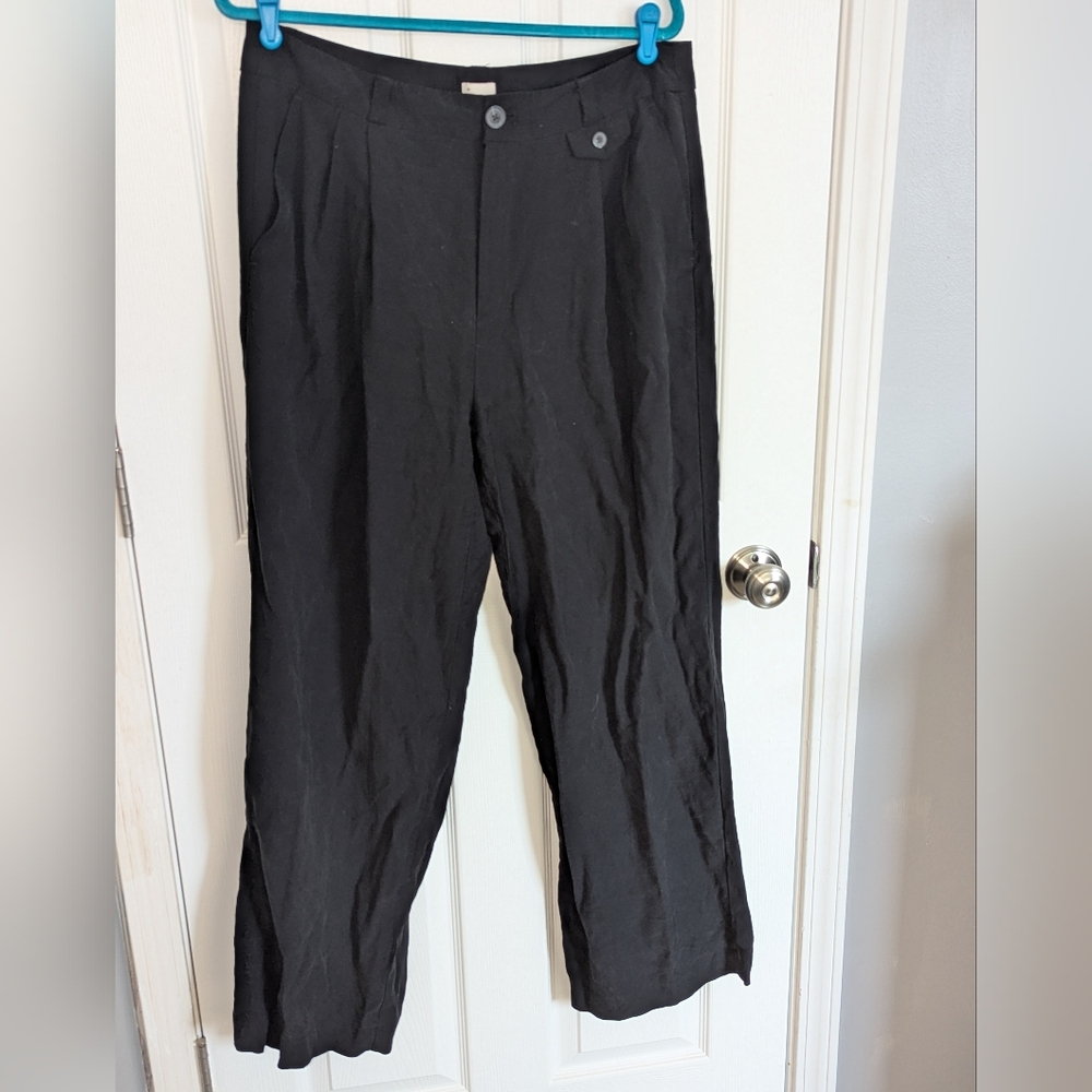 Women's high rise wide leg trouser